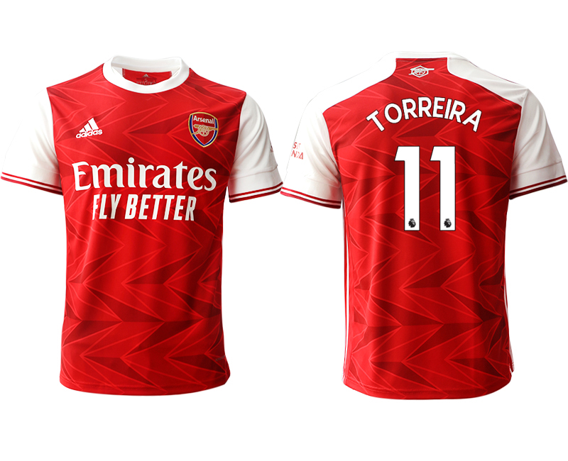 Men 2020-2021 club Arsenal home aaa version #11 red Soccer Jerseys->arsenal jersey->Soccer Club Jersey